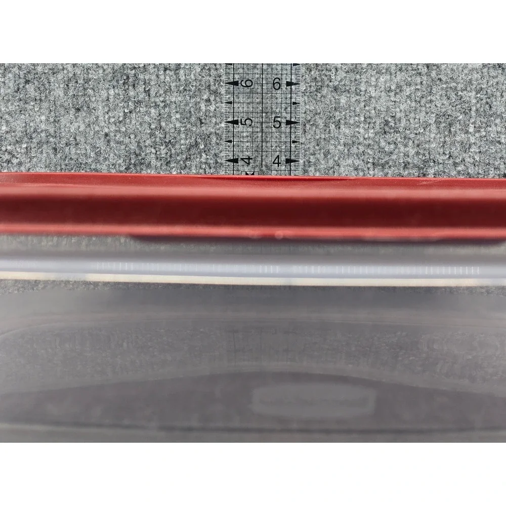 Rubbermaid Easy Finds Lids Food Storage Container 24c Chili Red Rectangular 7J76